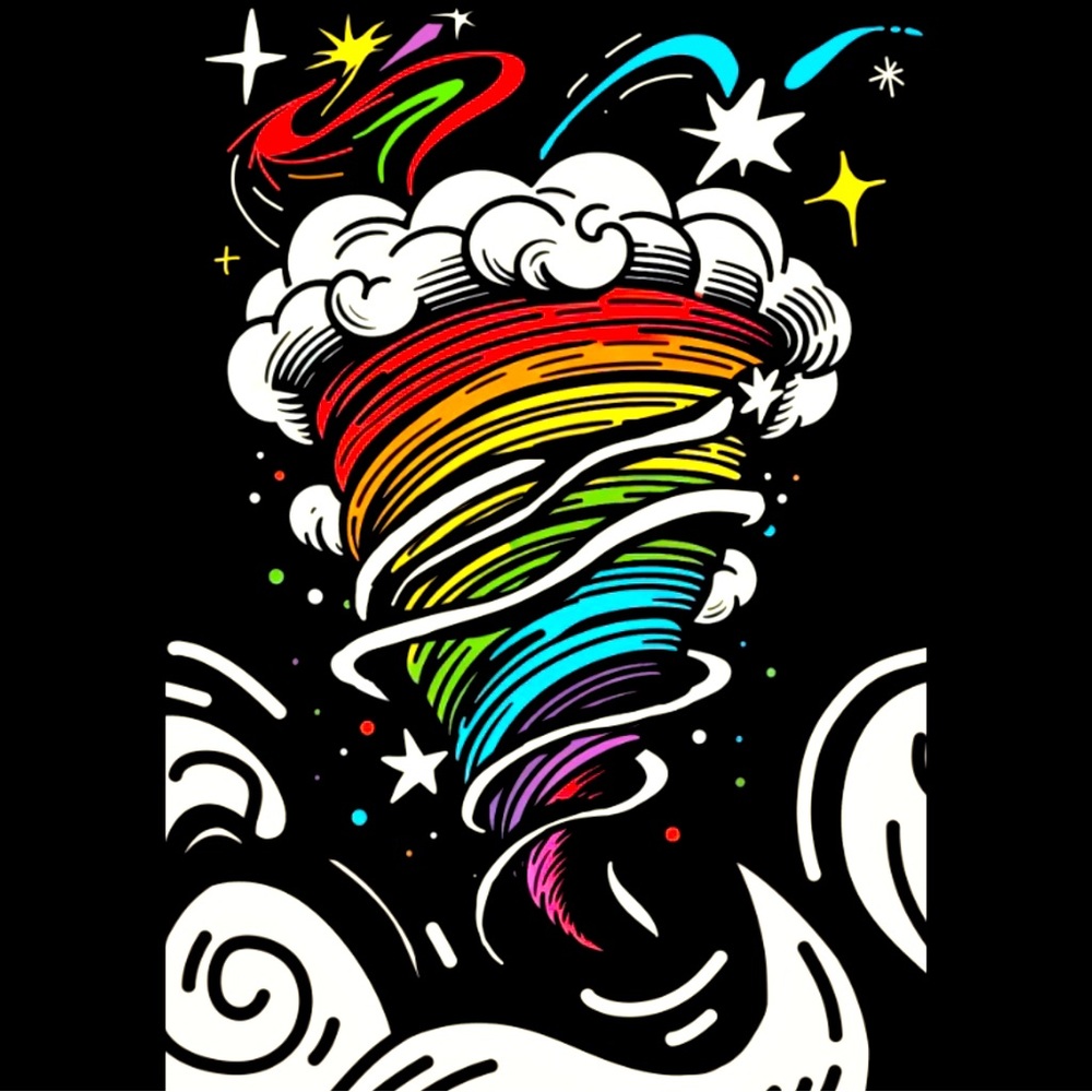 Hope Punk Chroma Cyclone Print (8x10 inch)